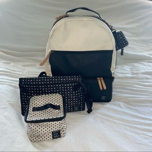 Axis Diaper Bag Backpack with Changing Pad, Mini Cooler & Pacifier Holder